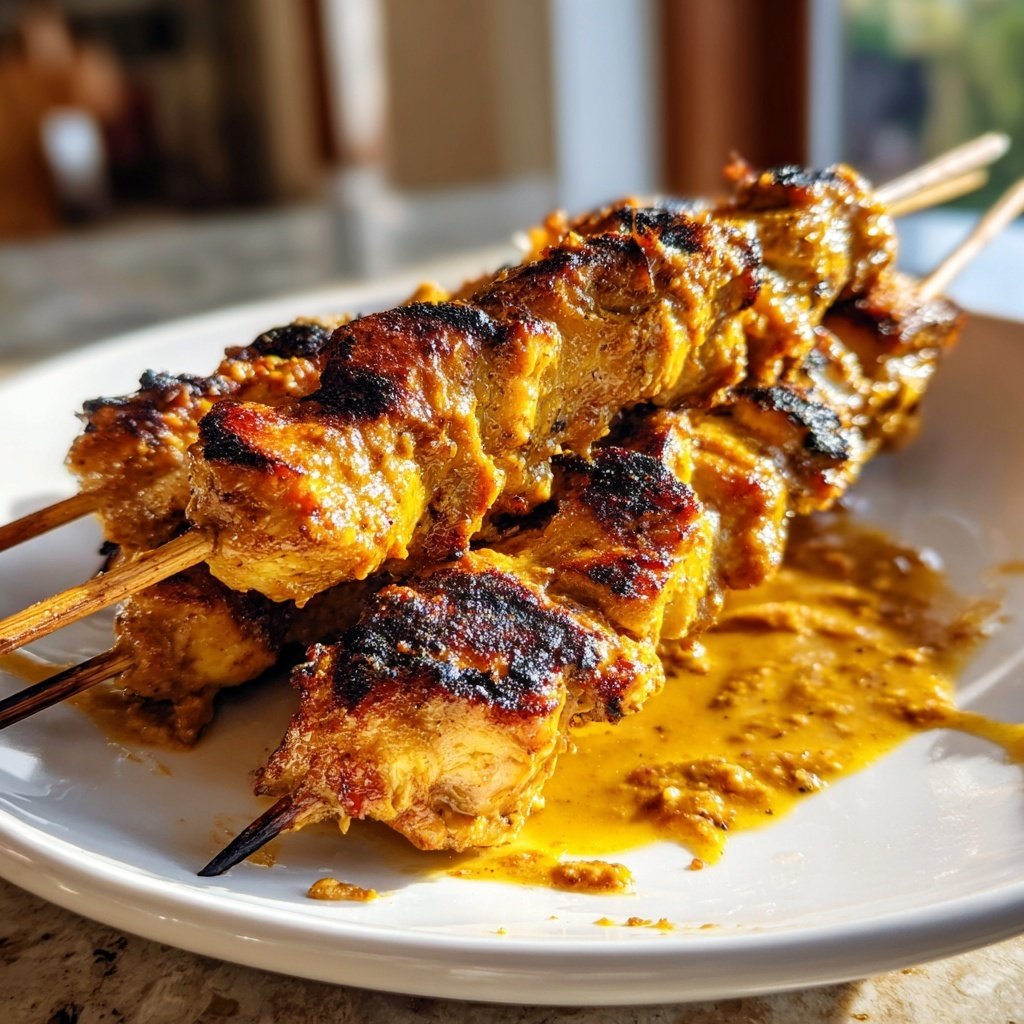 Savory Chicken Satay Skewers