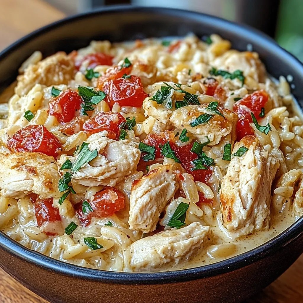 <p>Creamy Tuscan Chicken Orzo: An Amazing Ultimate Recipe</p>