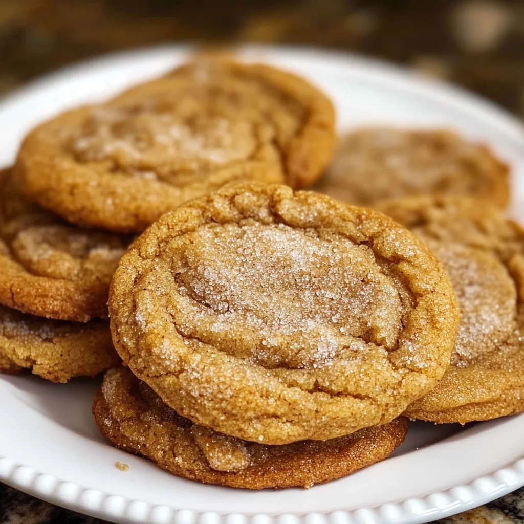 Chewy Pumpkin Snickerdoodle Cookies