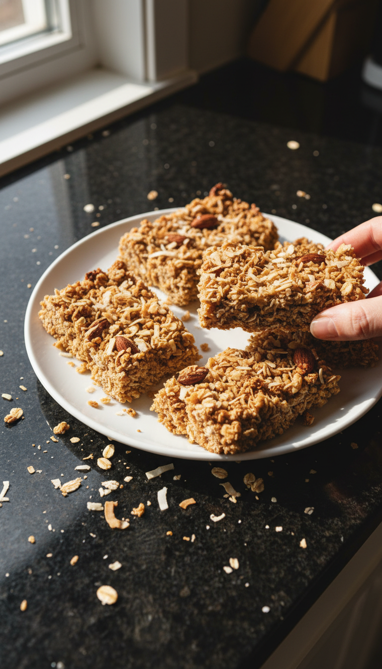 Almond Coconut Granola Bars