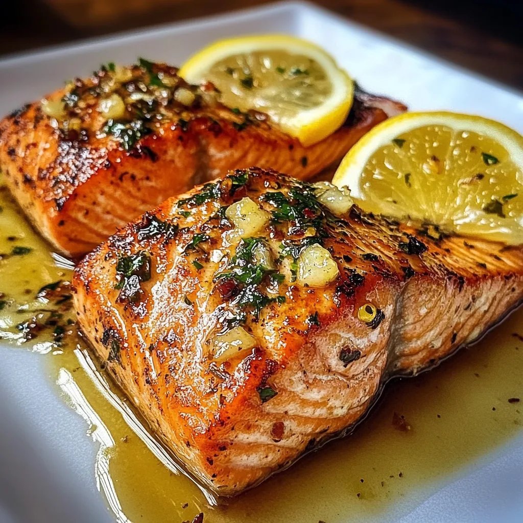 Garlic Butter Lemon Salmon