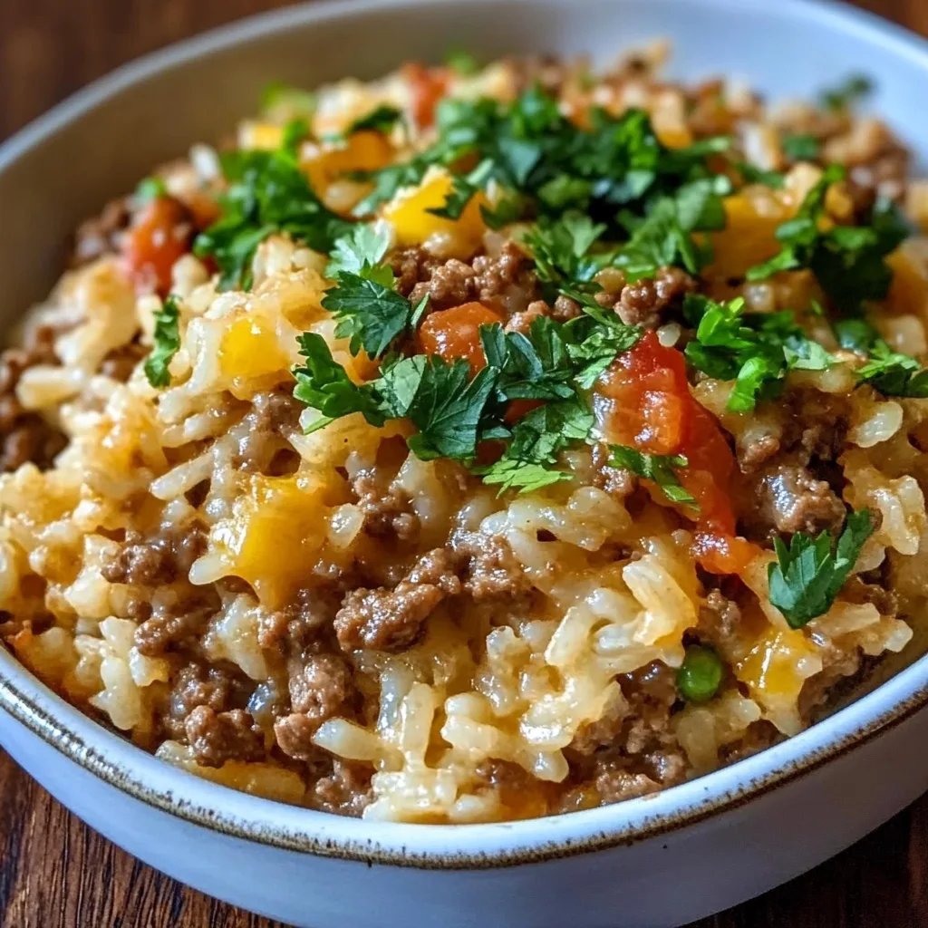 Ground Beef Rice Casserole