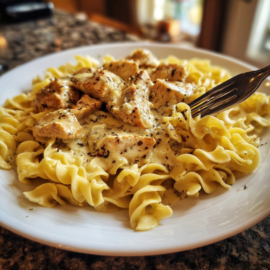 Chicken with Buttered Noodles