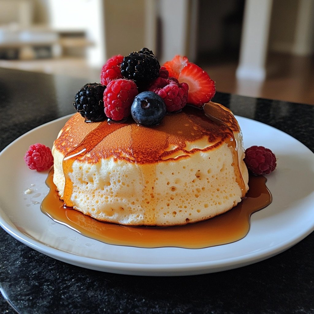 Fluffige Japanische Soufflé Pancakes