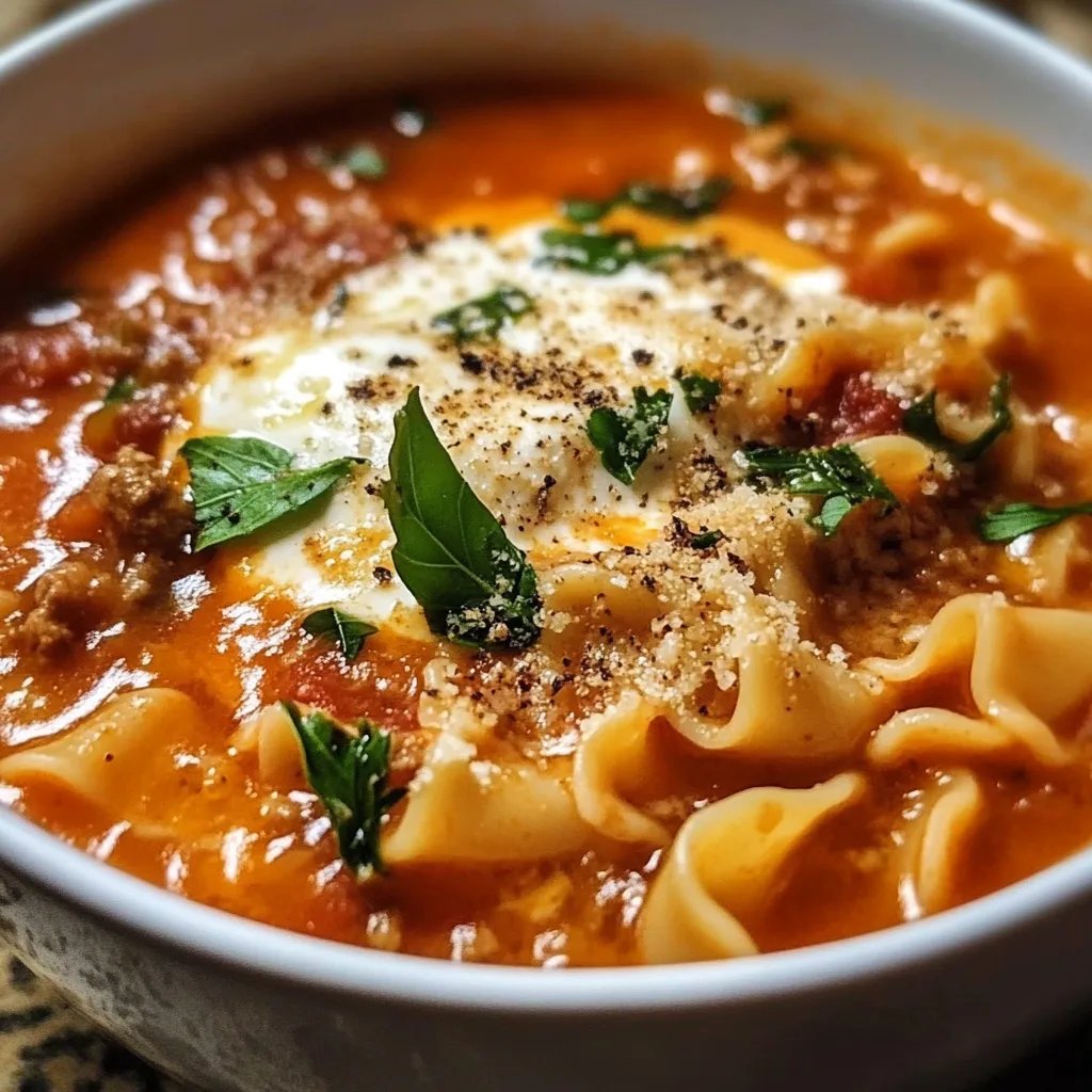 Flavorful Lasagna Soup