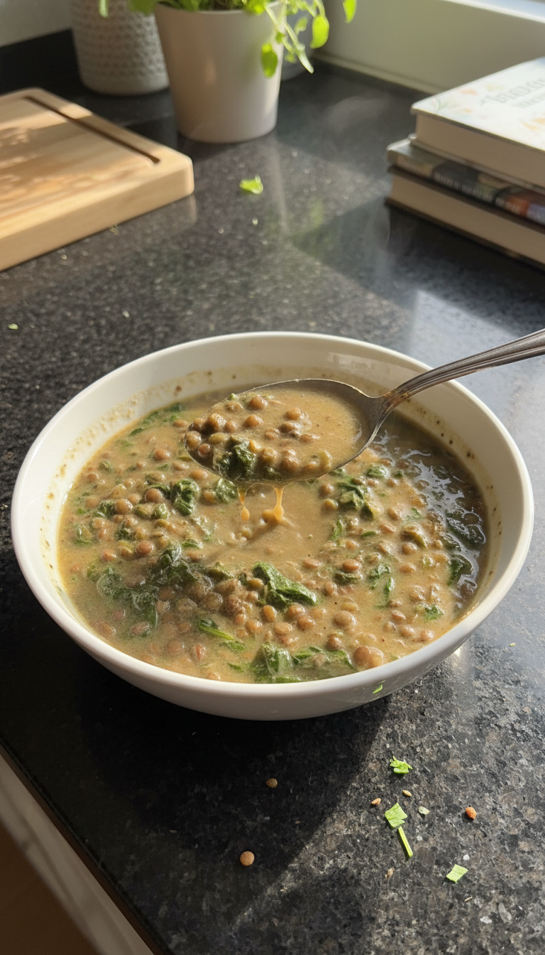 Lentil and Spinach Soup