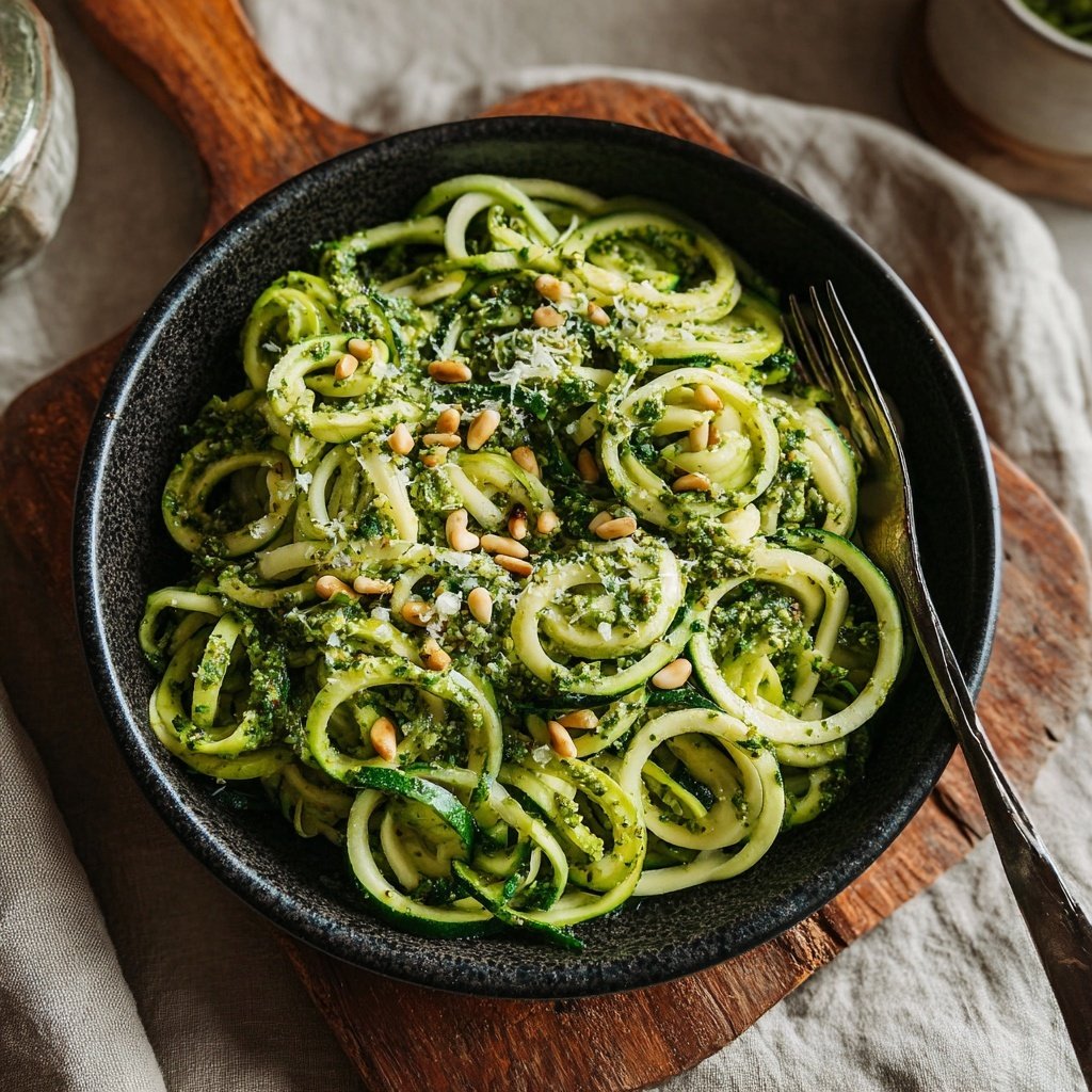 Zucchini Noodles with Pesto
