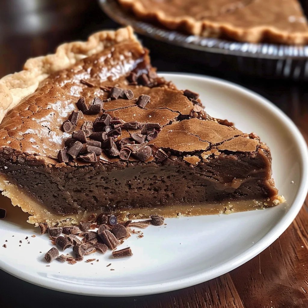 Dark Chocolate Chess Pie
