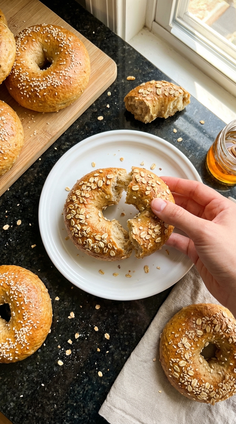 Protein Oatmeal Bagels