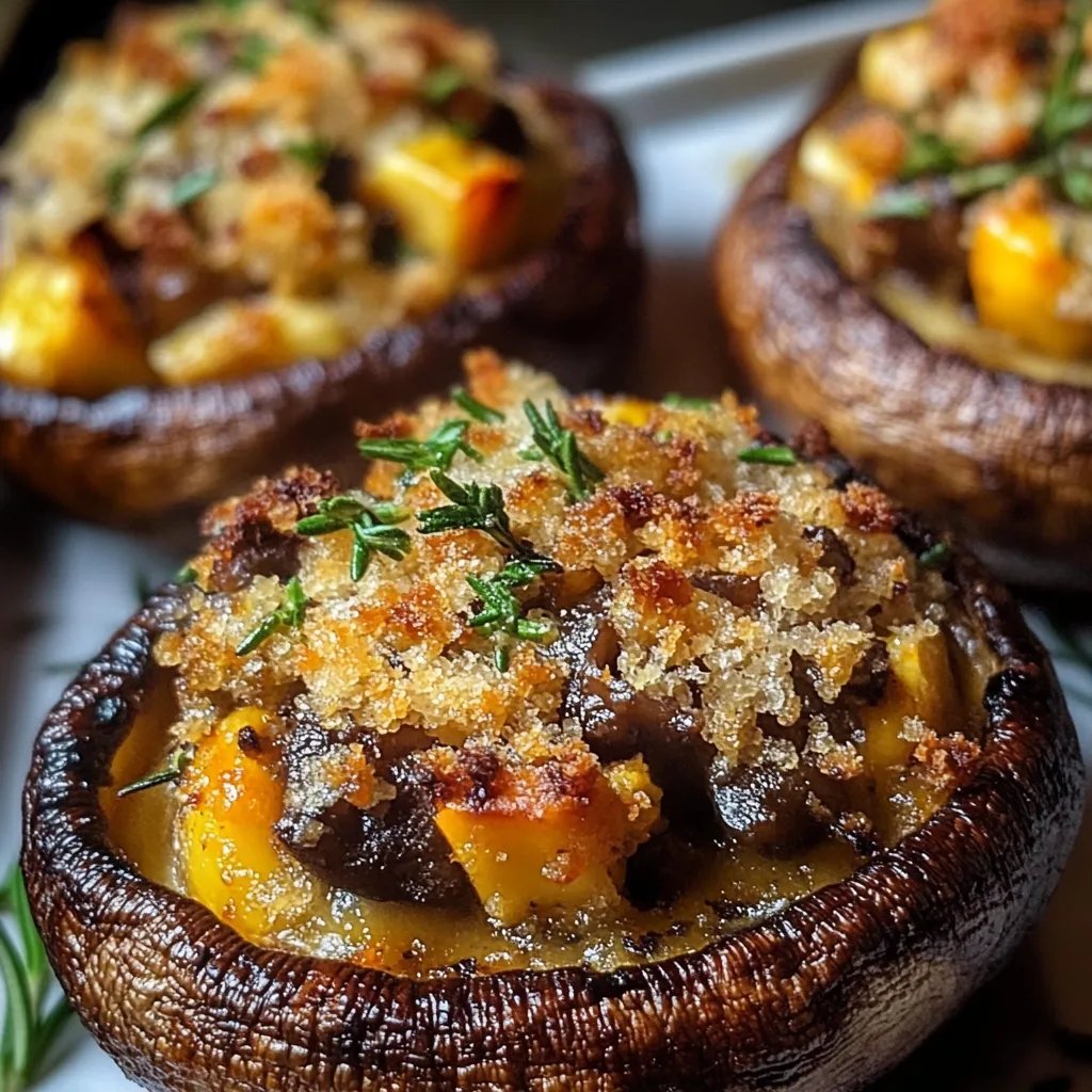 Autumn Harvest Stuffed Portobello Mushrooms