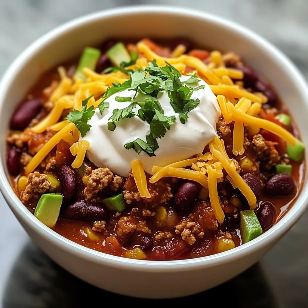 Low-Calorie Turkey Chili