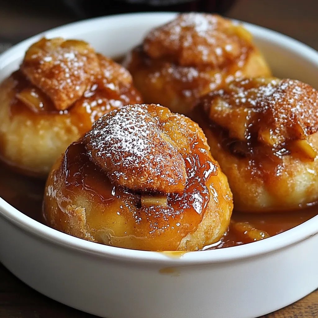 Simple Caramel Apple Pie Bombs