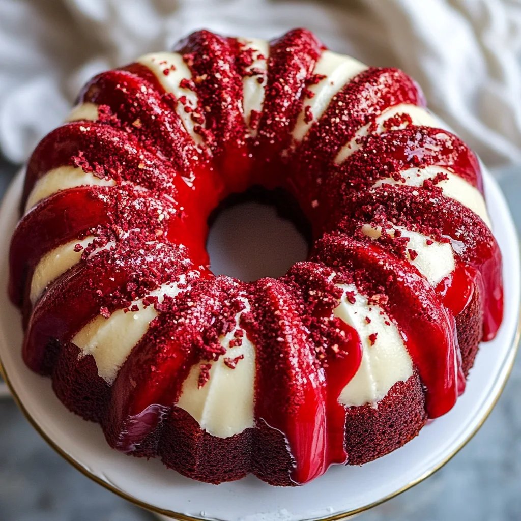 Red Velvet Cream Cheese Bundt Cake