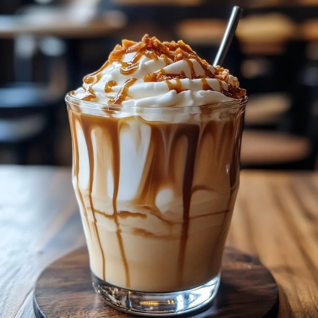 Iced White Mocha with Caramel