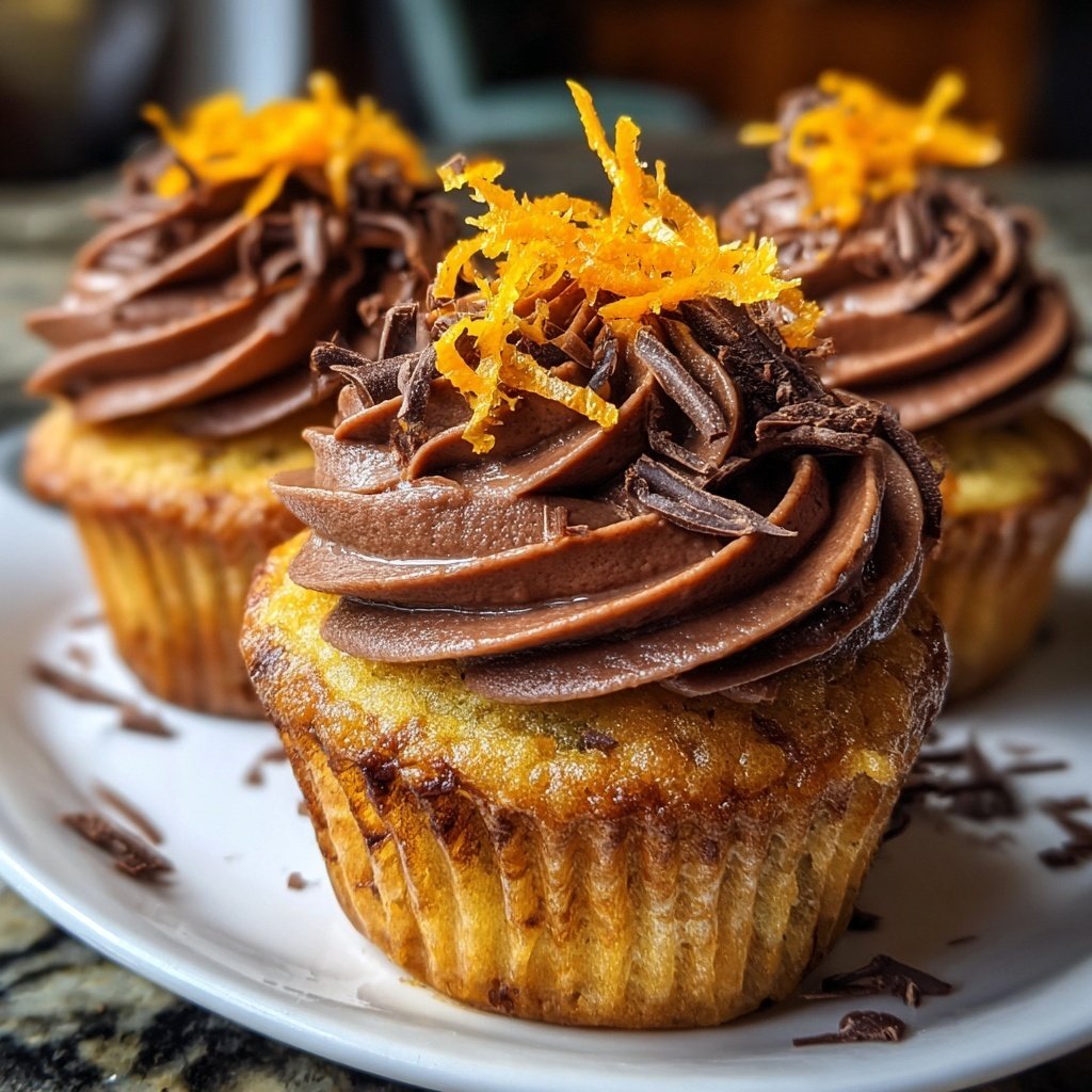 Zesty Orange Chocolate Cupcakes