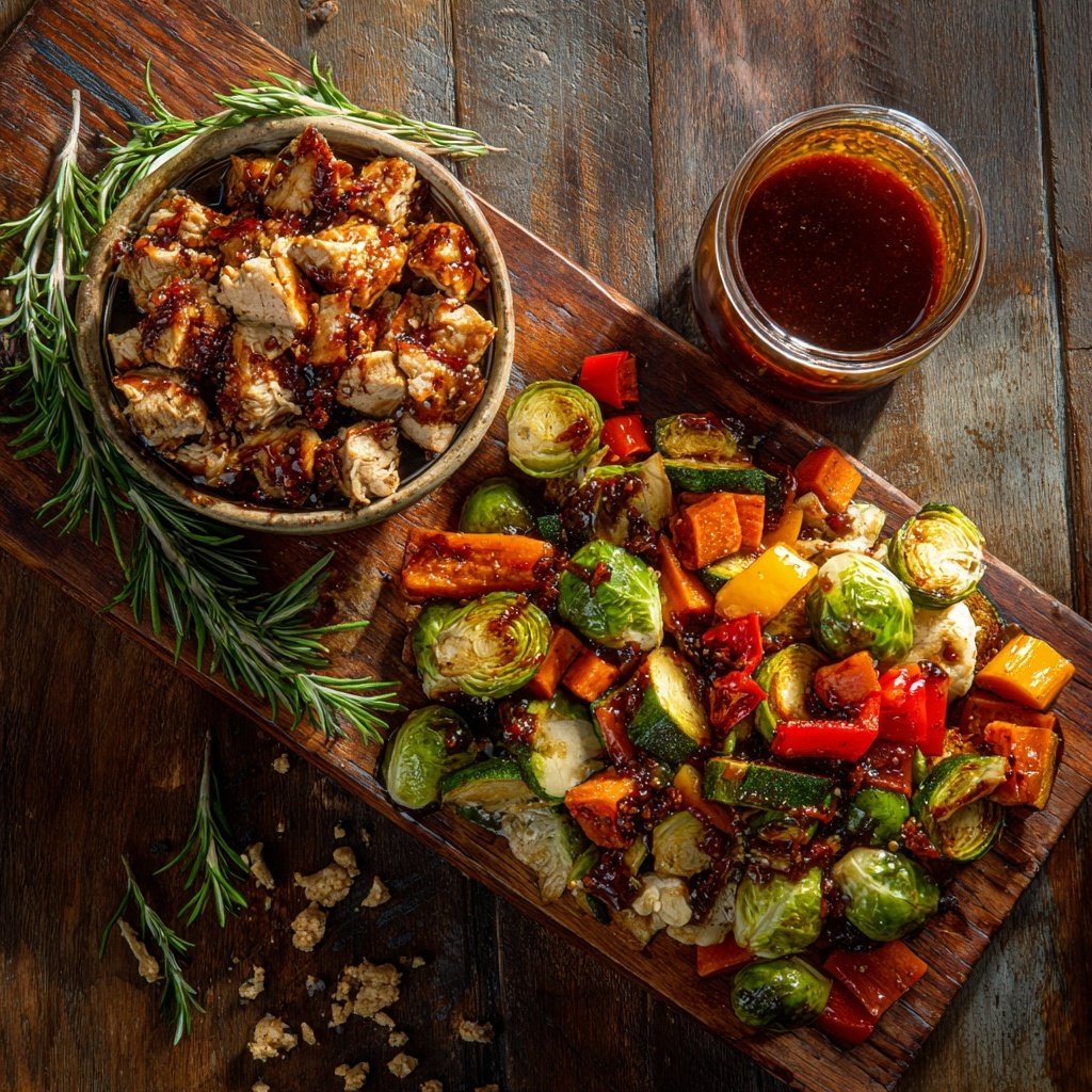 Simple BBQ Turkey & Veggie Bowl