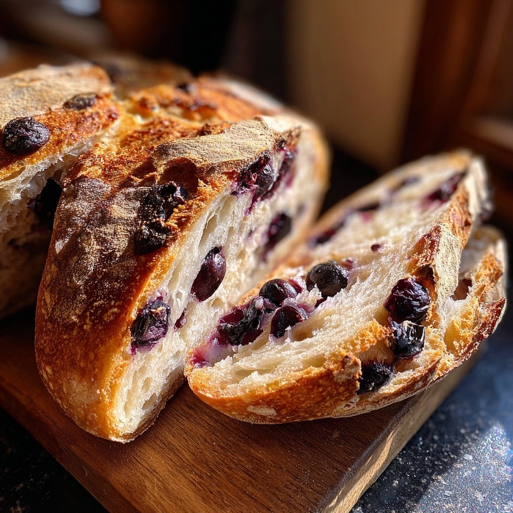 Spring Blueberry Lemon Sourdough Bread Recipe