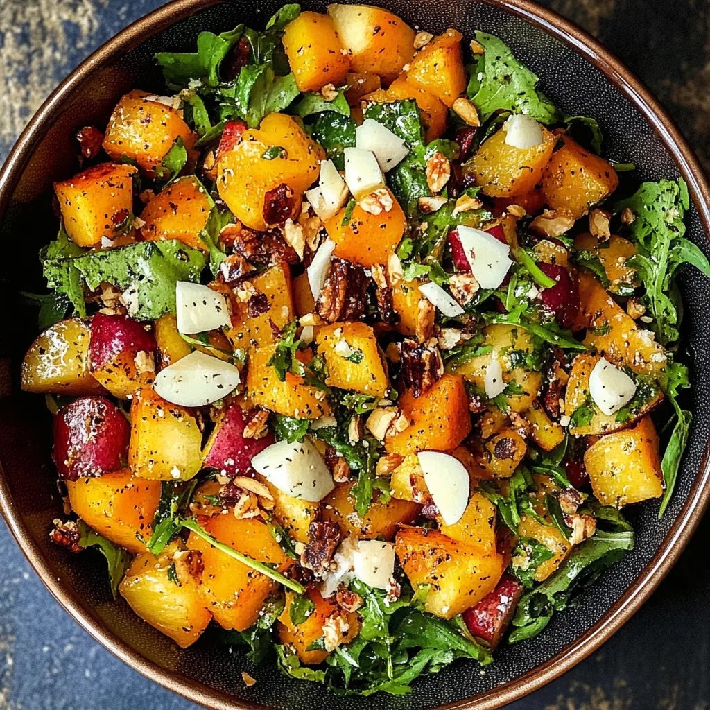 Fall Harvest Salad w/ Butternut Squash and Apple