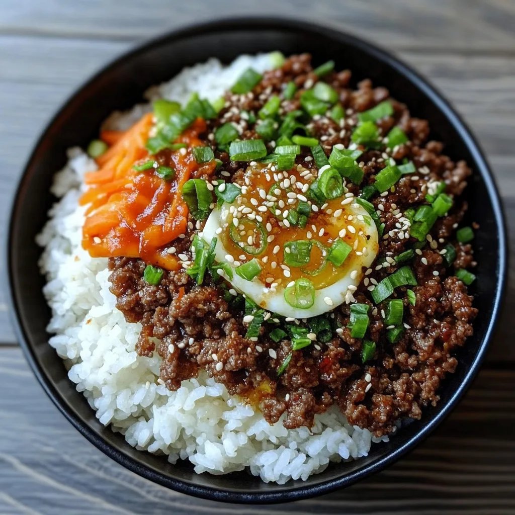 Korean Ground Beef Bowl