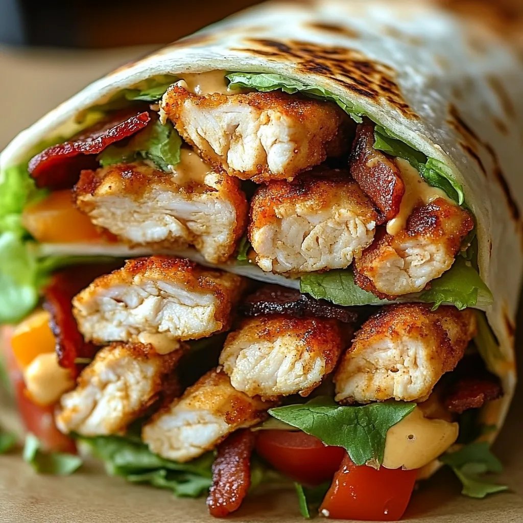 Crispy Chicken Bacon Ranch Wrap: The Ultimate Amazing Recipe