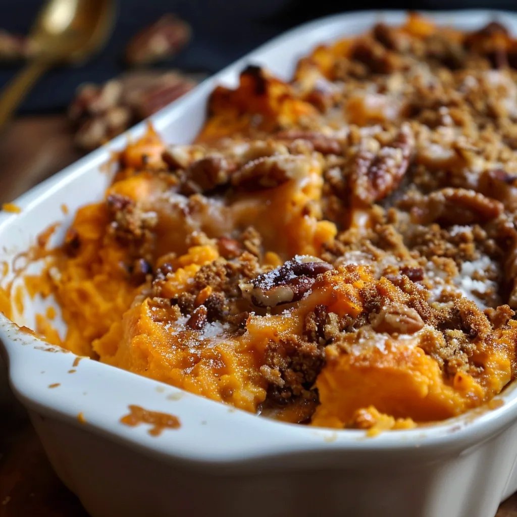 Southern Maple Sweet Potato Casserole