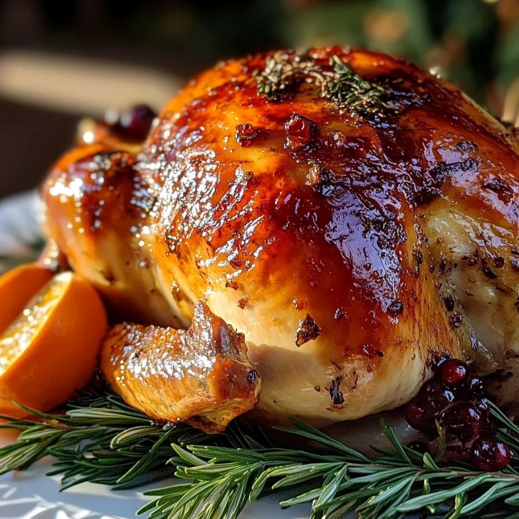 Cranberry Orange Glazed Turkey