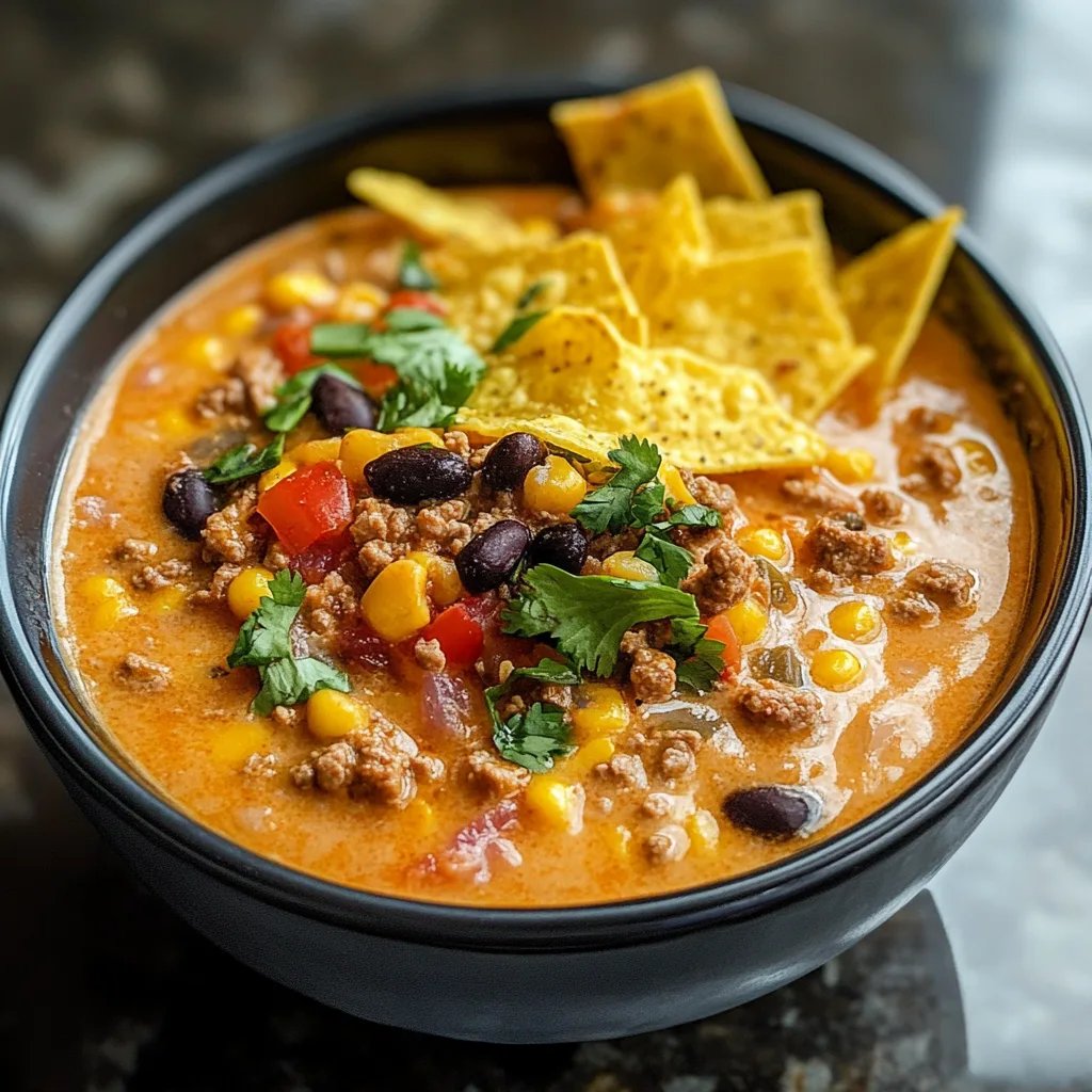 Slow Cooker Nacho Soup