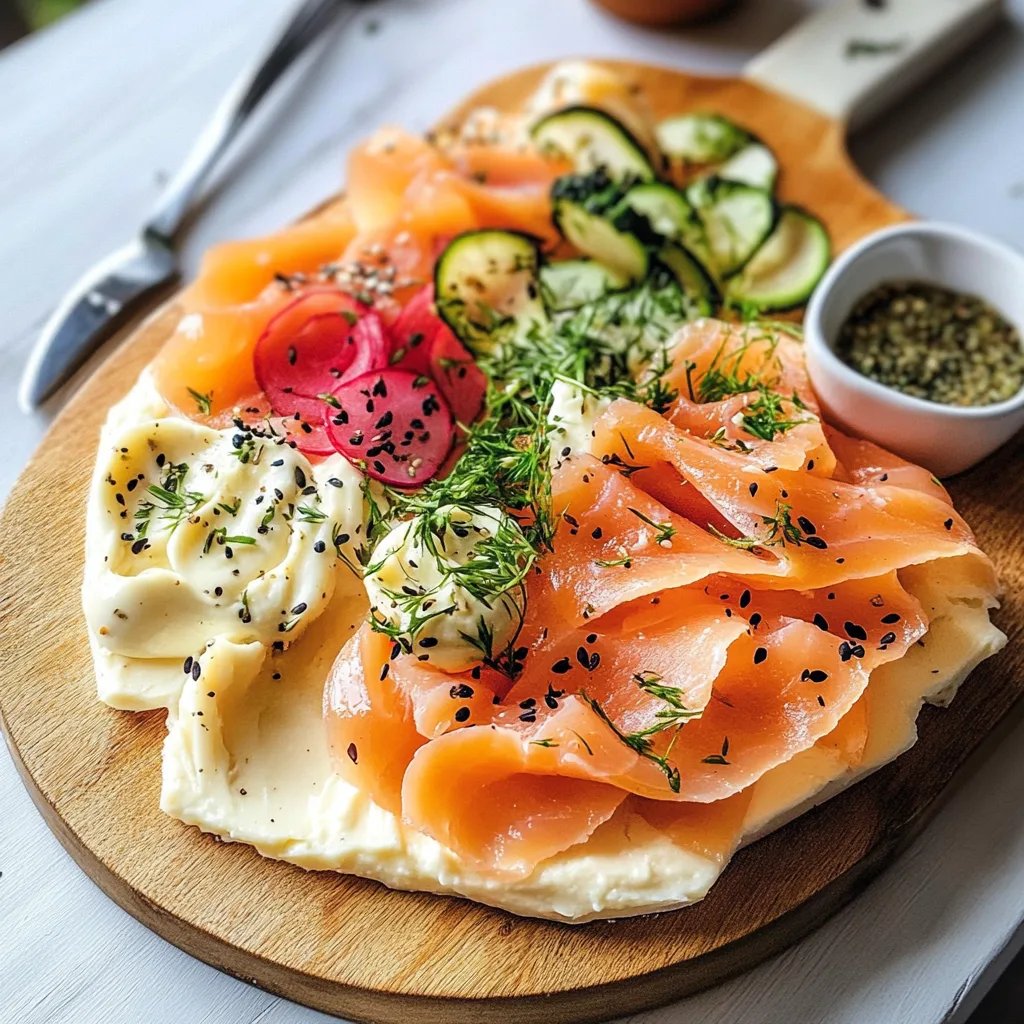 Smoked Salmon & Cream Cheese Board