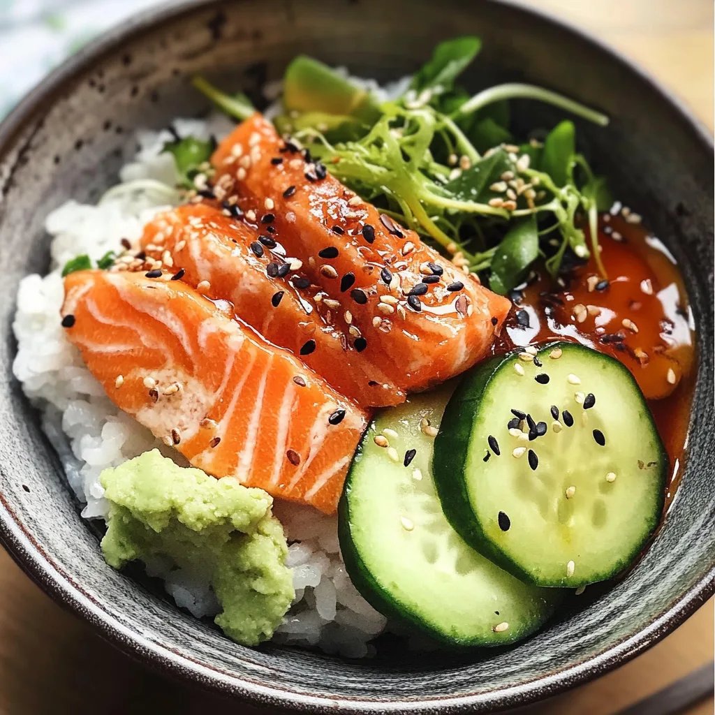 Baked Salmon Sushi Bowl