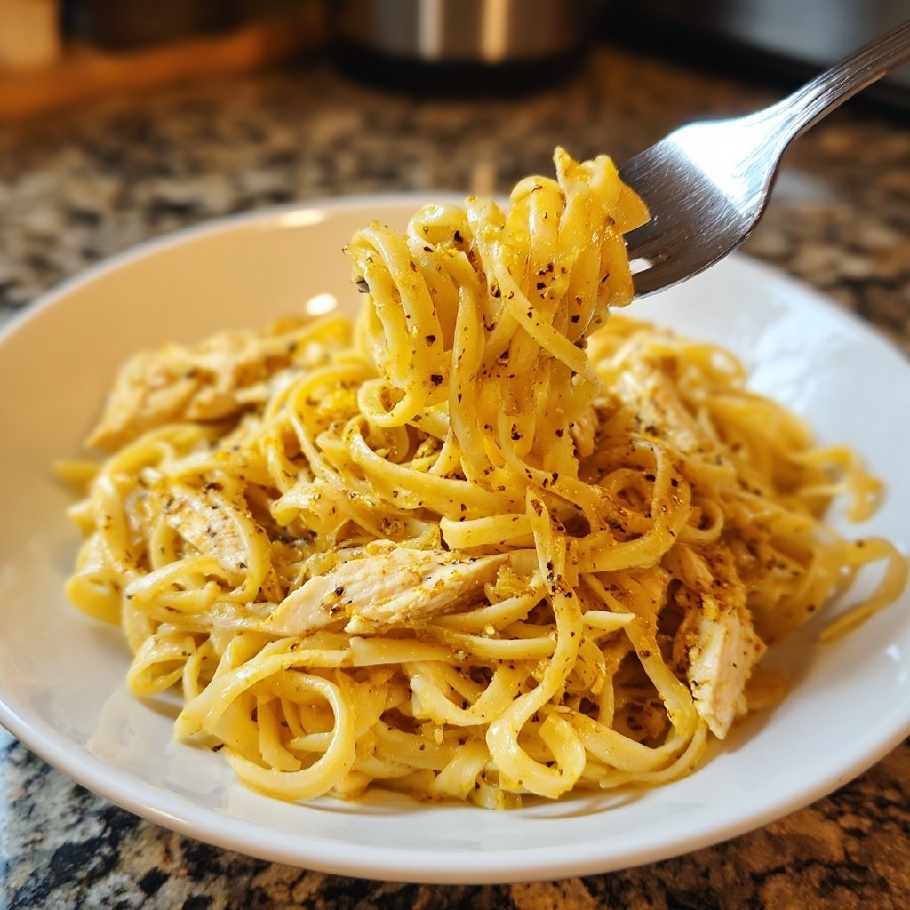 Lemon Pepper Chicken Noodles