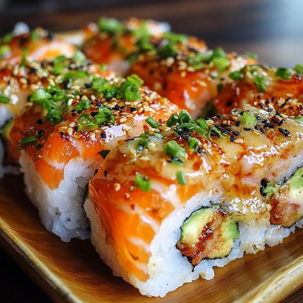 Spicy Salmon Sushi Bake