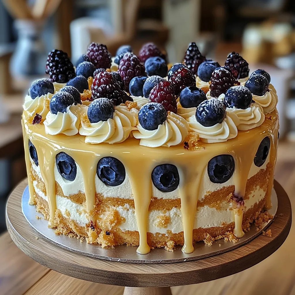Lemon Blueberry Cheesecake Cake: An Amazing Ultimate Recipe