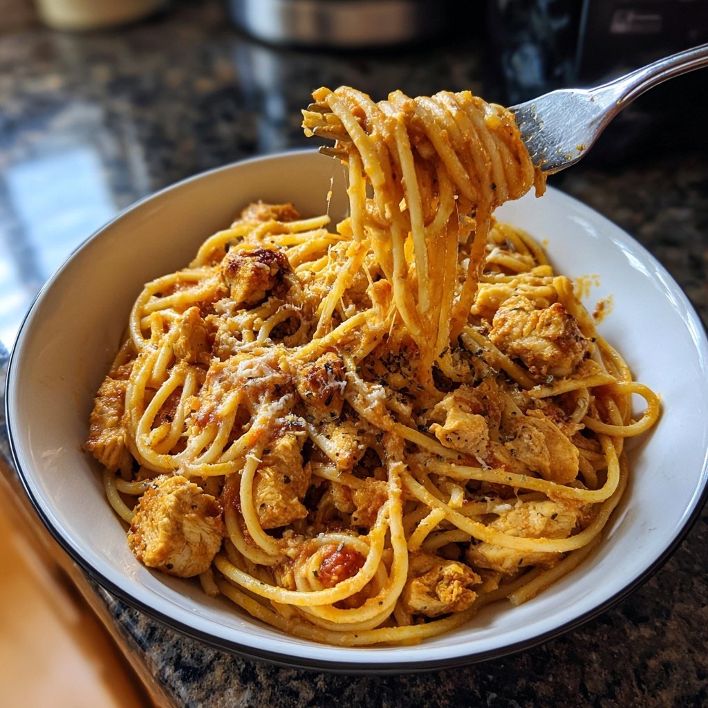 Chicken Spaghetti Comfort Classic Dinner