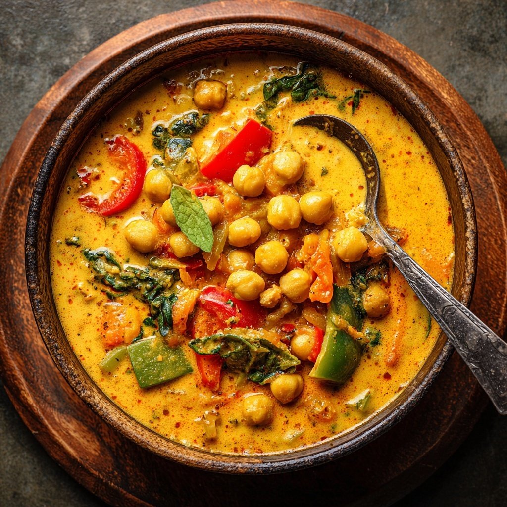 Chickpea Vegetable Coconut Curry