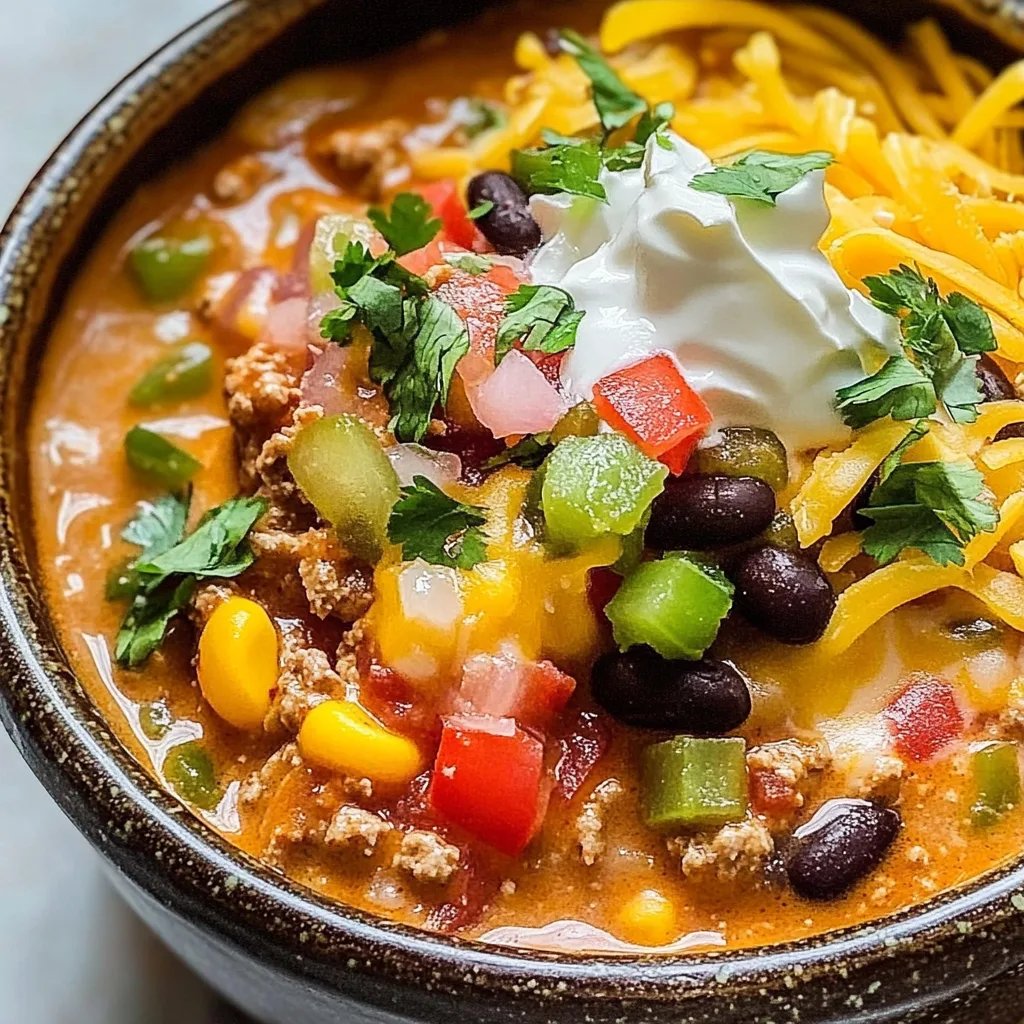 The Best Creamy Taco Soup