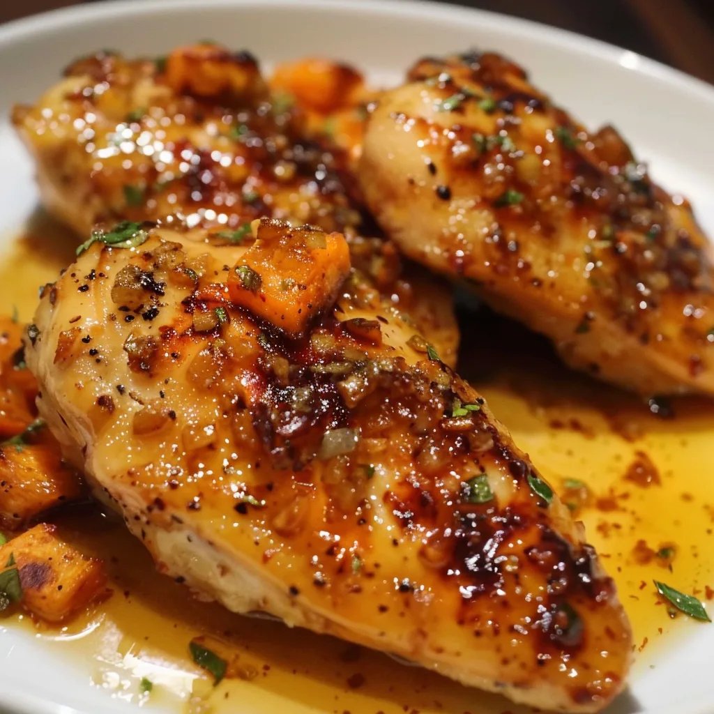 Maple-Glazed Chicken with Roasted Sweet Potatoes
