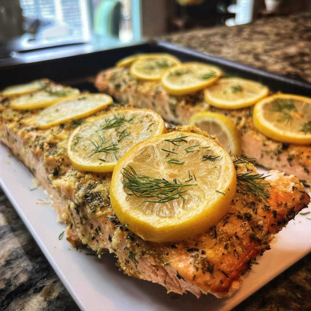 Lemon Dill Salmon Traybake