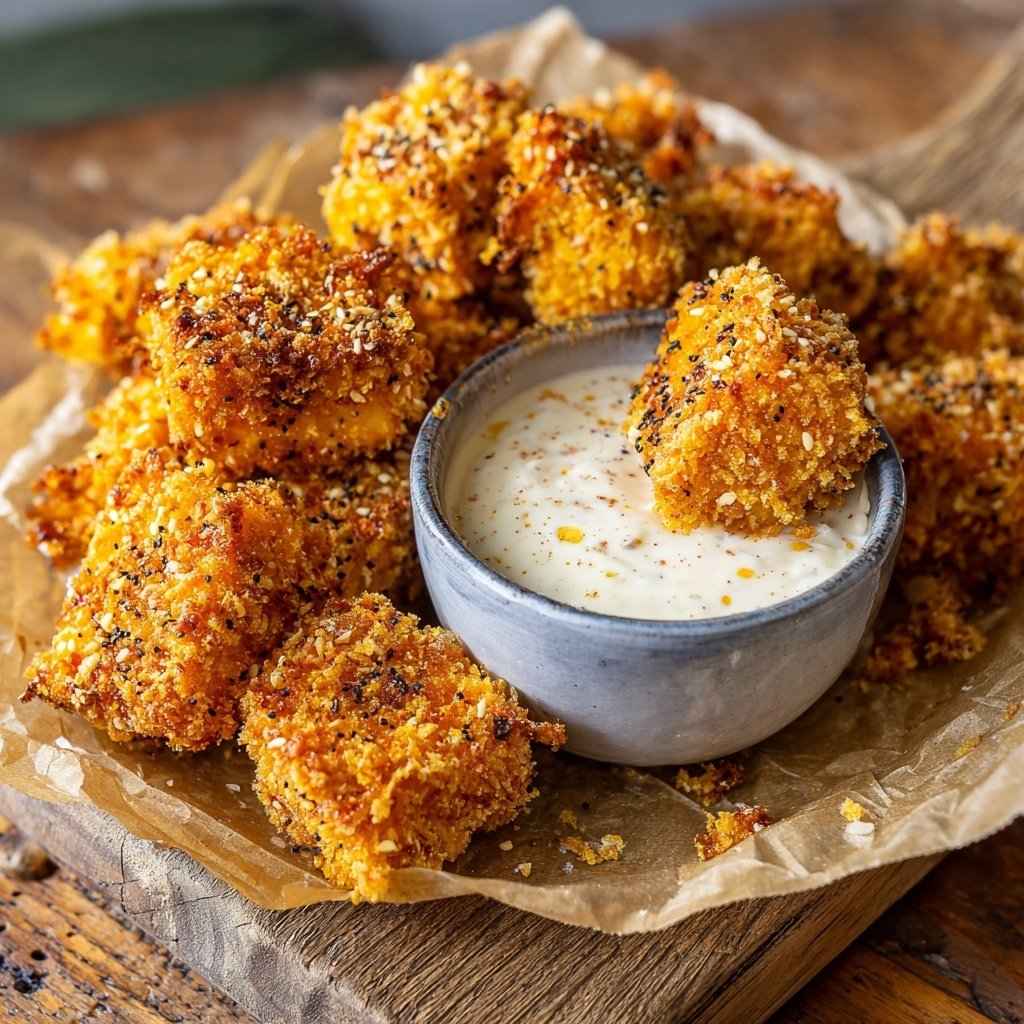 Crispy Tofu Bites with Dip