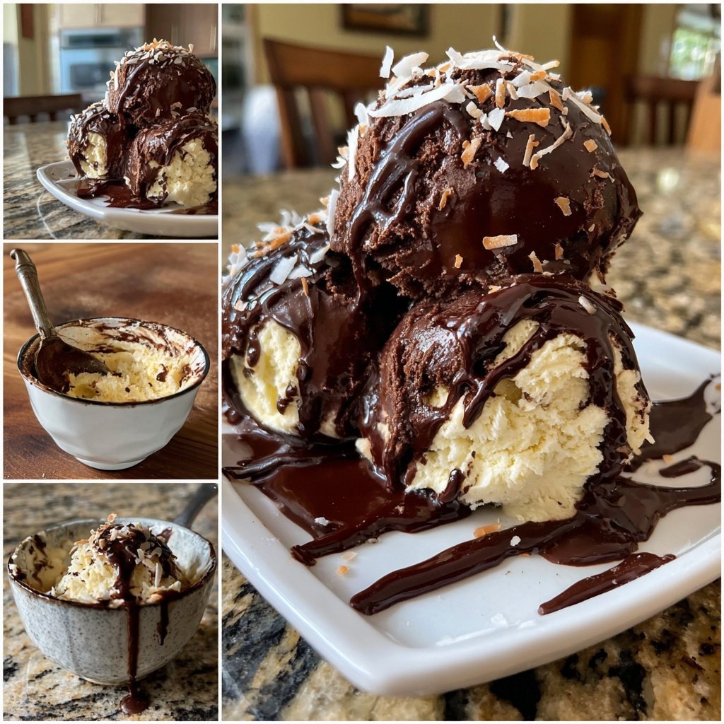 Chocolate Coconut Ice Cream