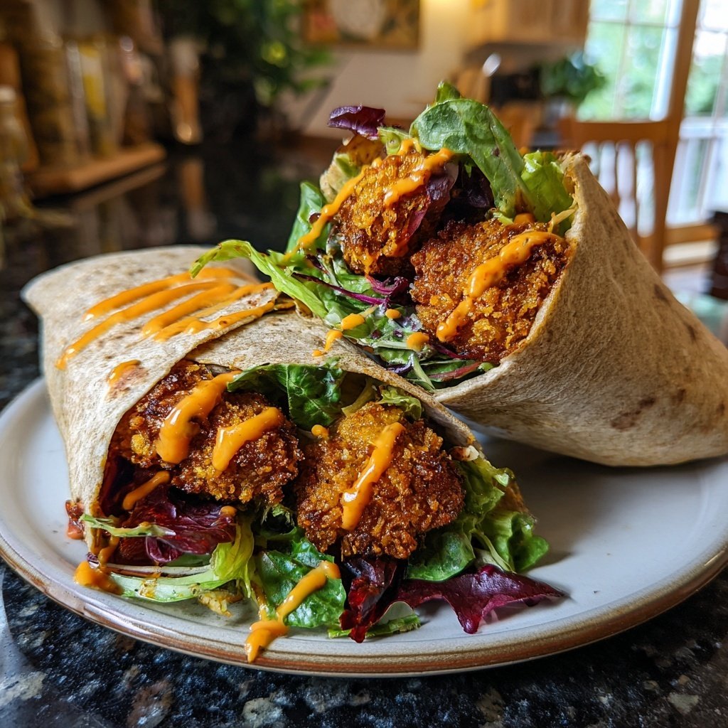 Crispy Chickpea Tenders Wrap