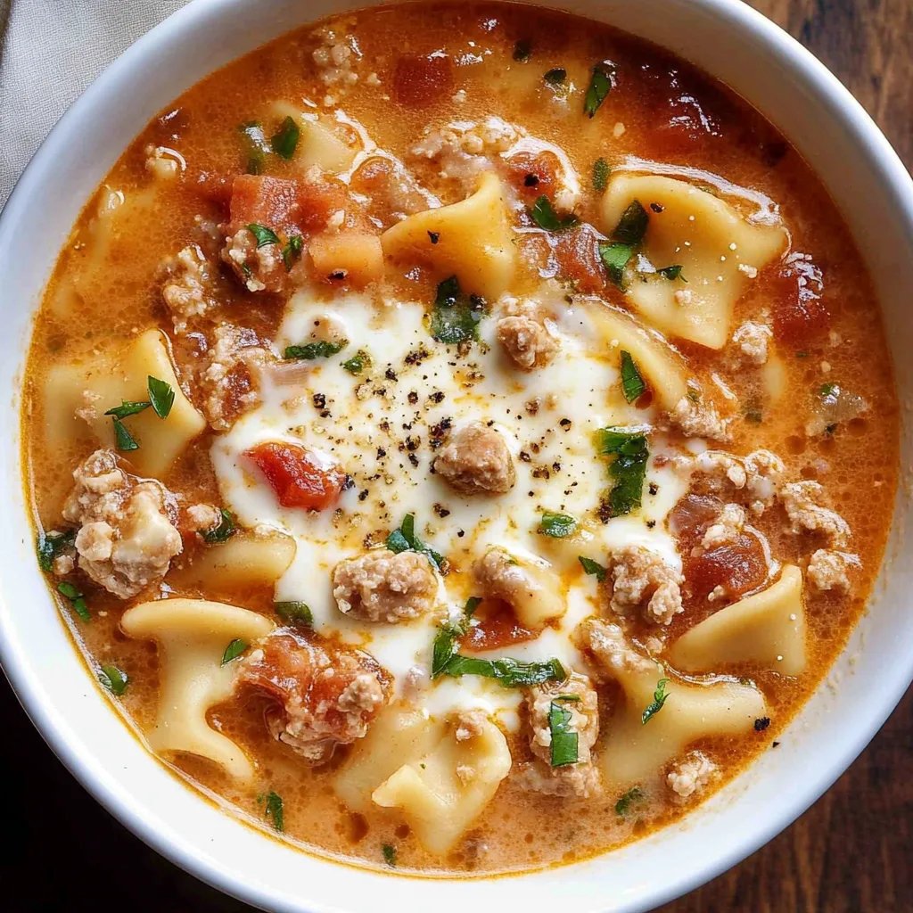 Creamy Lasagna Soup