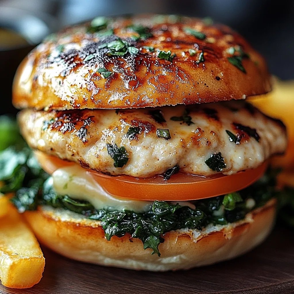 <p>White Cheddar & Spinach Chicken Burgers: An Incredible Ultimate Recipe</p>
