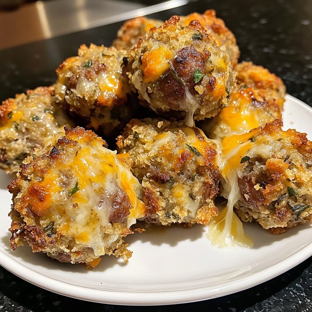 Spicy Stuffing Sausage Balls