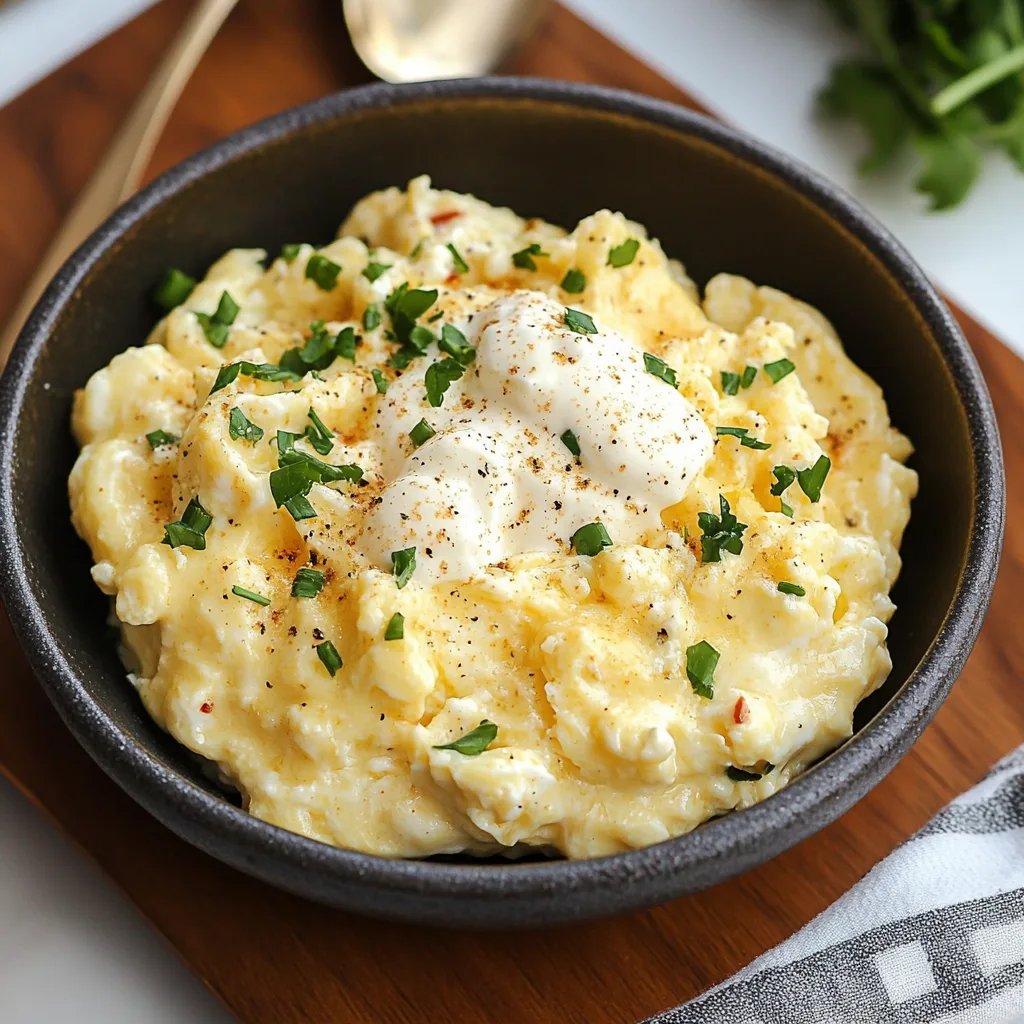 Scrambled Eggs w/ Sour Cream: An Amazing Ultimate Recipe