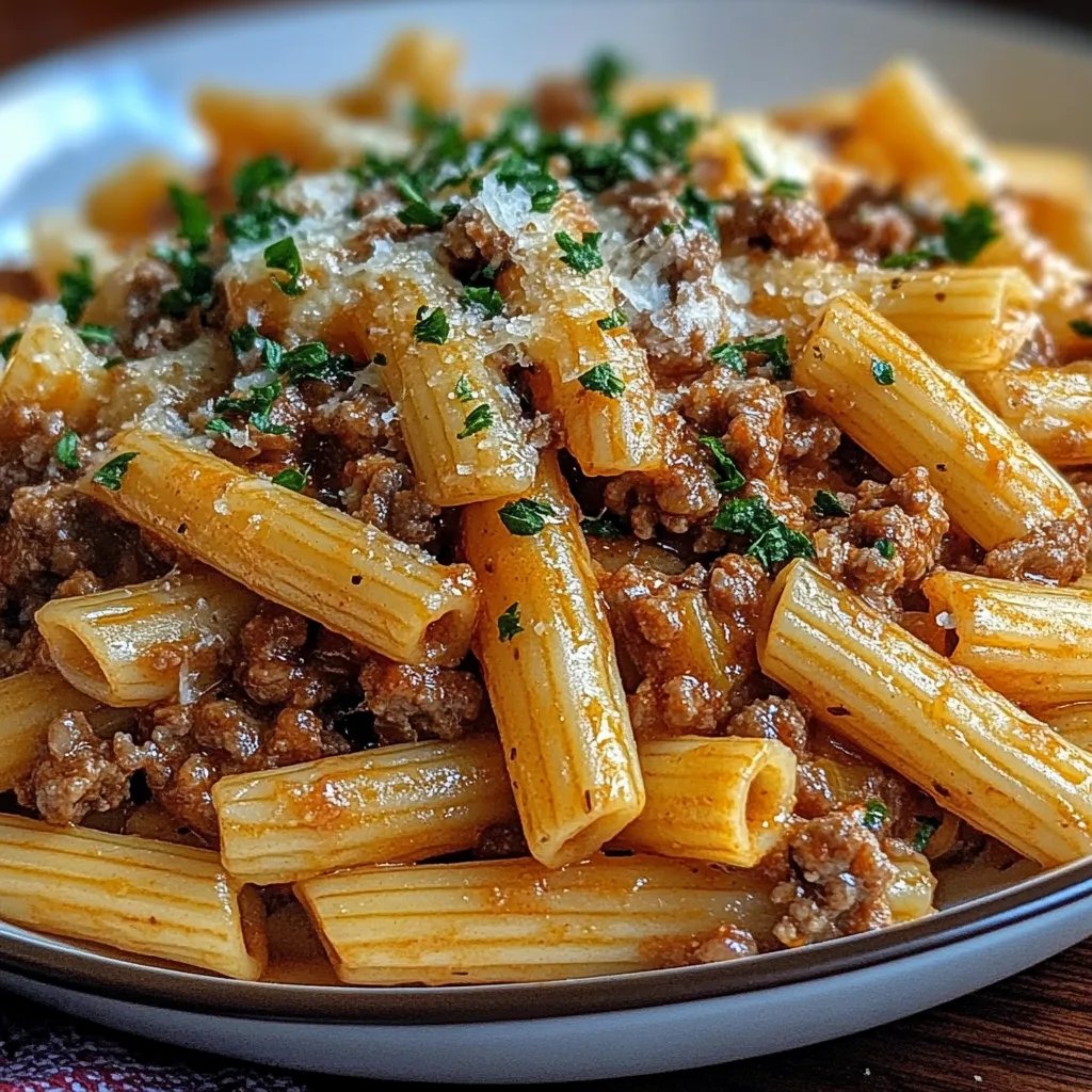 <p>Cheesy Penne with Garlic Butter Ground Beef: An Incredible Ultimate Recipe</p>
