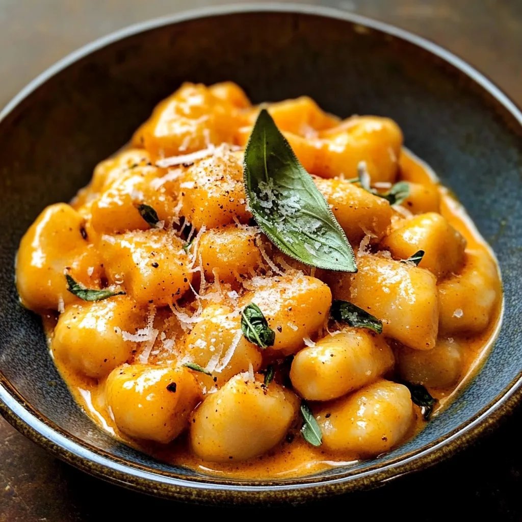 Creamy Pumpkin Gnocchi