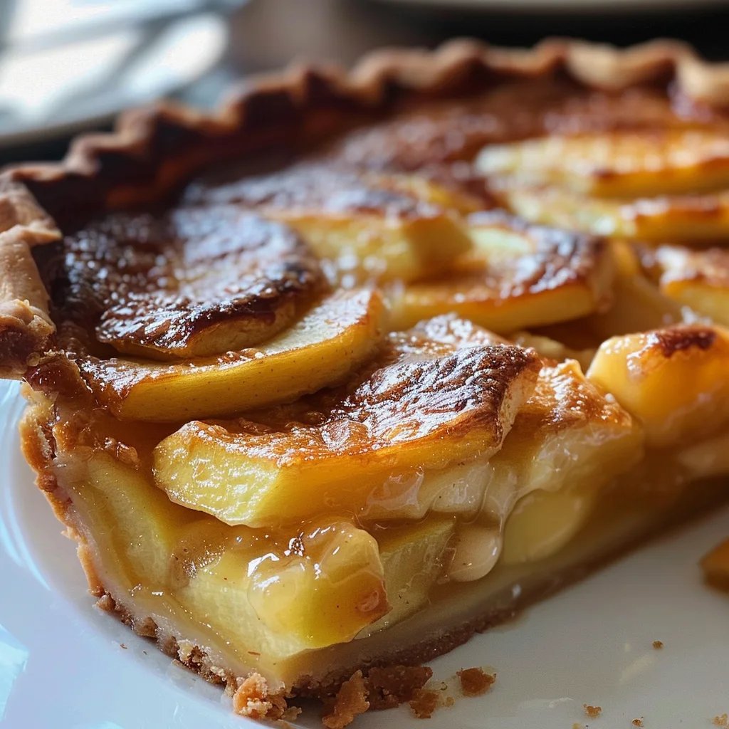 Apple Custard Impossible Pie