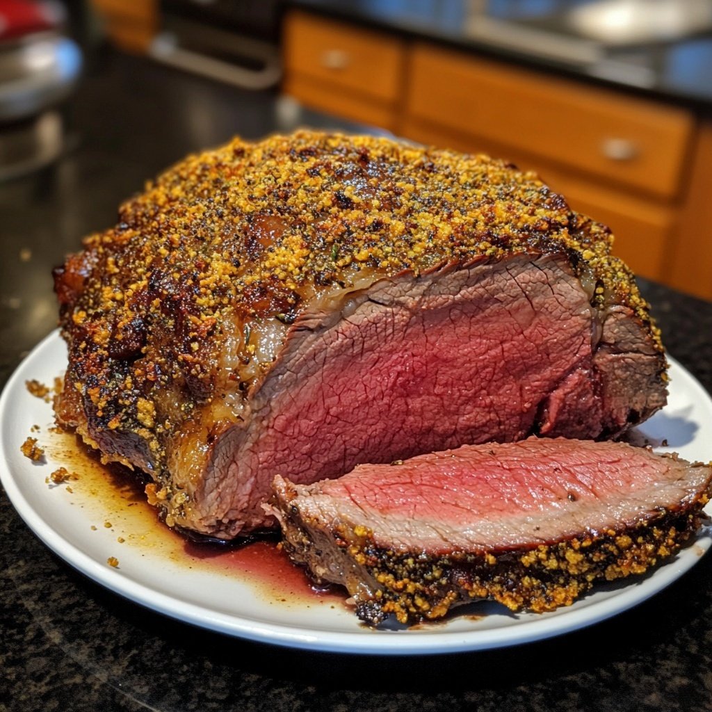 Prime Rib with Herb Crust