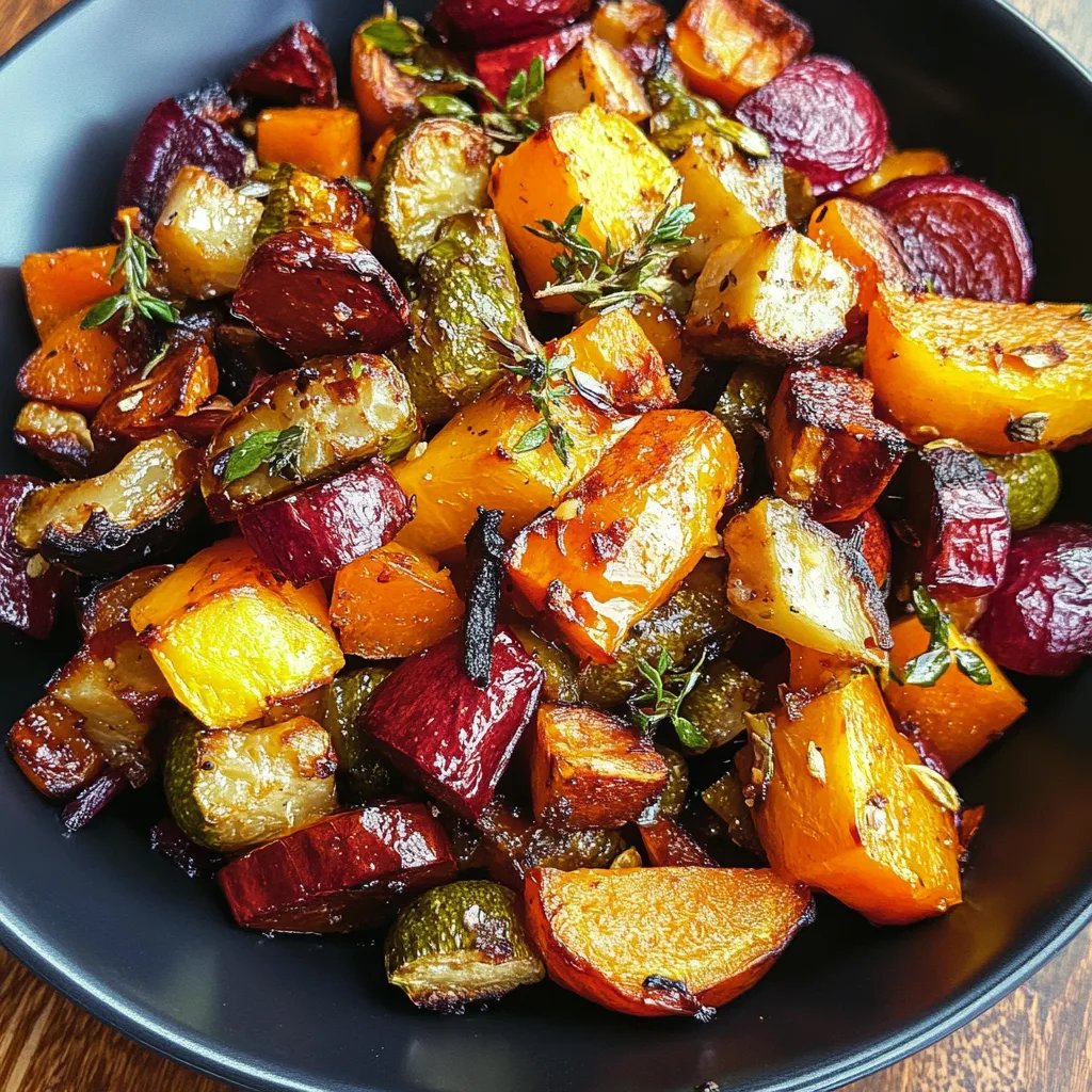 Winter Vegetable Salad w/ Roasted Butternut Squash