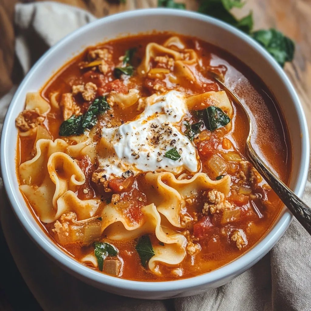 Gluten Free Lasagna Soup